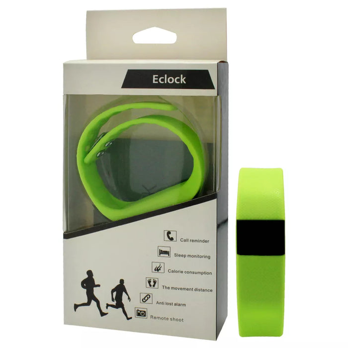 EK-H5 Health Sports Green Silicone Bracelet by Eclock for Unisex - 1 Pc Bracelet