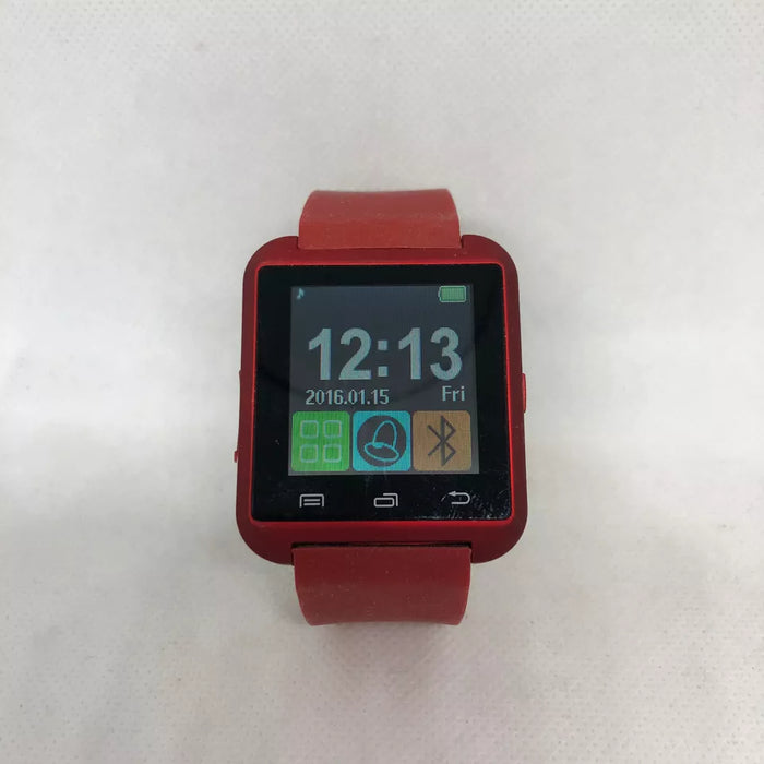 EK-A2 Montre Connectee Red Silicone Strap Smart Watch by Eclock for Unisex - 1 Pc Watch