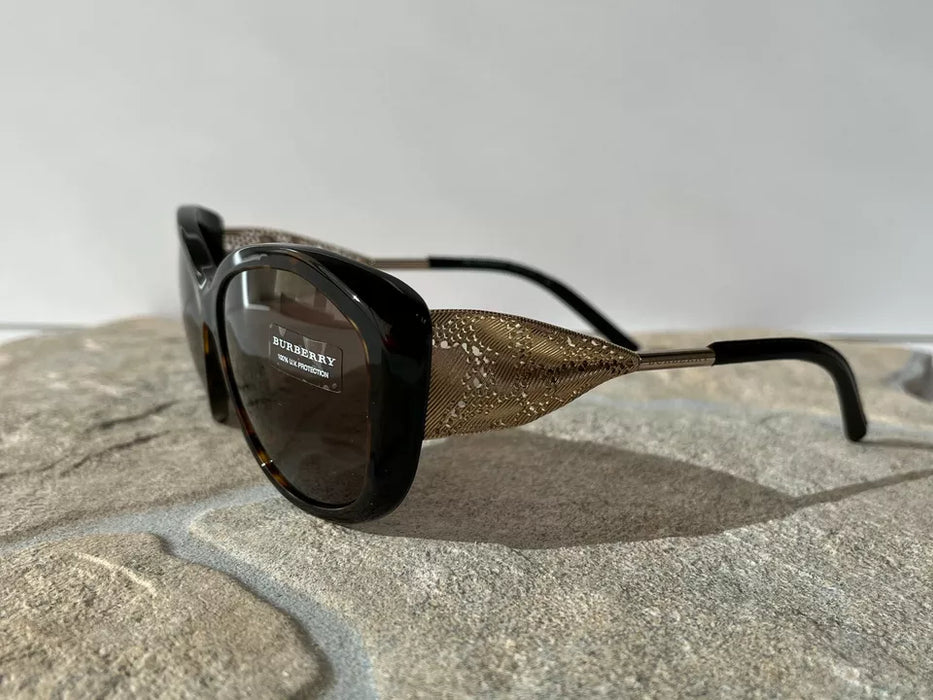 Burberry BE 4208-Q 3002-T5 - Dark Havana-Brown Gradient Polarized by Burberry - 57-16-135 mm Sunglasses