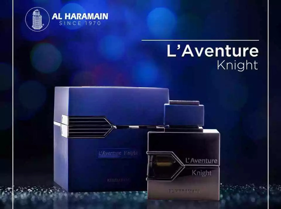 LAventure Knight d'Al Haramain pour hommes - Spray EDP de 3,4 oz