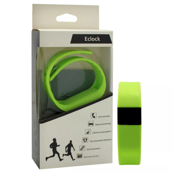 EK-H5 Health Sports Green Silicone Bracelet by Eclock for Unisex - 1 Pc Bracelet