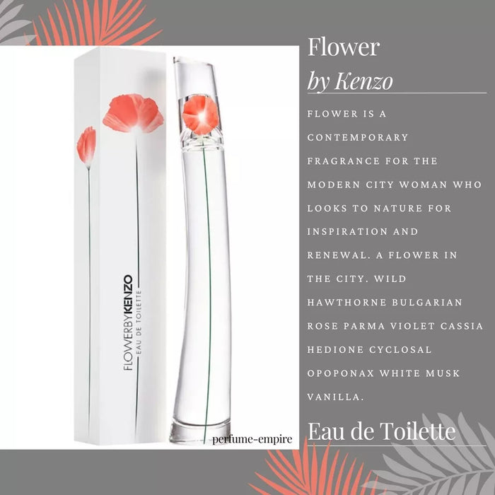 Flower de Kenzo para mujeres - Spray EDT de 3,4 oz