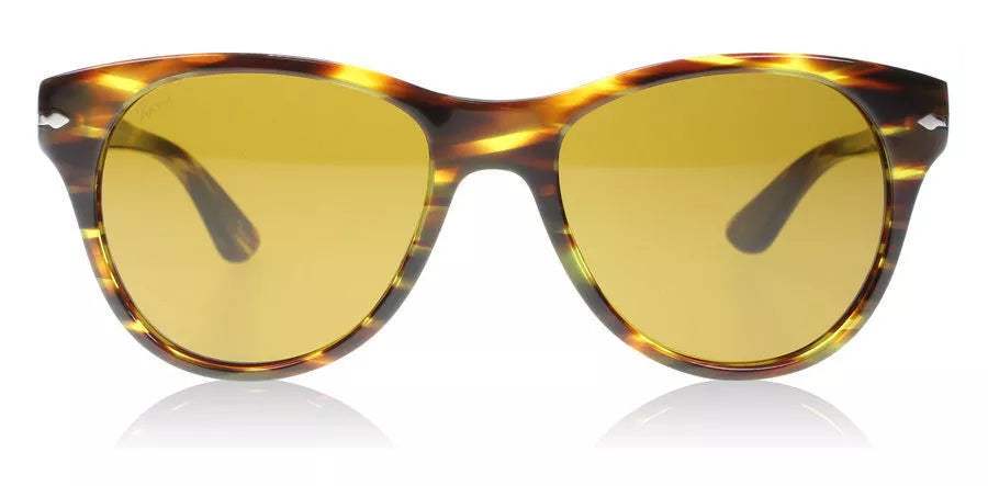 Persol PO3134S 938-33 - Green Striped-Brown by Persol for Women - 51-17-140 mm Sunglasses