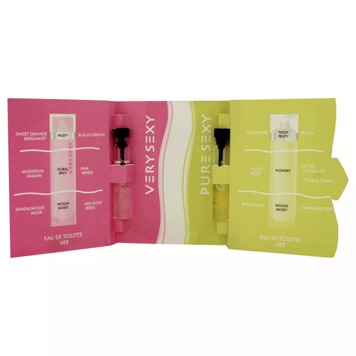 90210 Sexy de Giorgio Beverly Hills pour femme - 2 flacons Splash EDT Pure Sexy et Very Sexy de 2 ml (Mini)