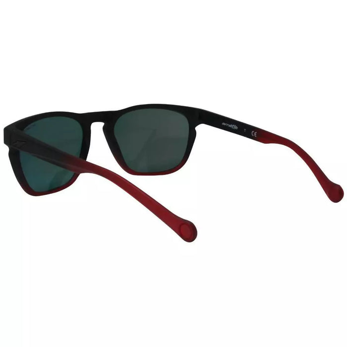 Arnette AN 4203 2256-6Q Groove - Fuzzy Black-Gummy Cherry-Red by Arnette for Men - 55-20-135 mm Sunglasses