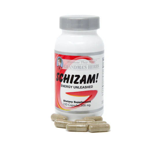 Schizam Energy Unleashed Capsules by Grandmas Herbs for Unisex - 100 Count Dietary Supplement