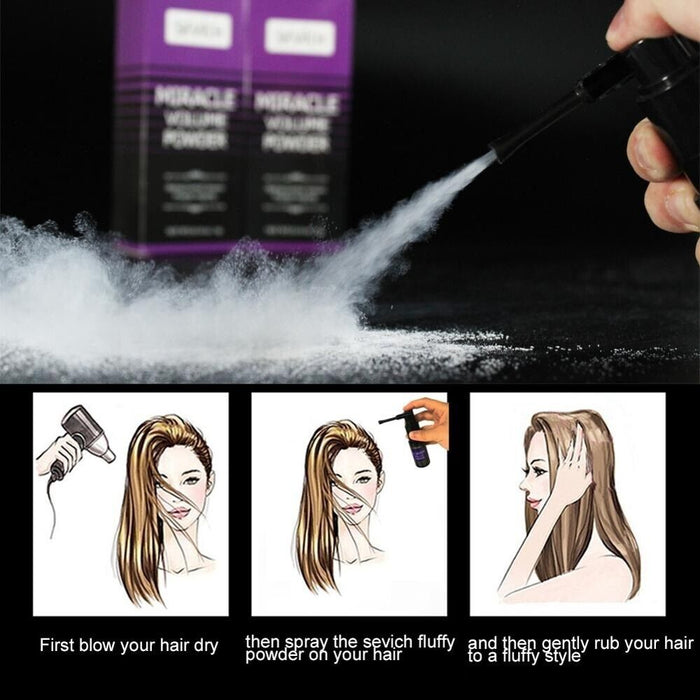 Sevich Miracle poudre de cheveux moelleux cheveux Volume capture coupe de cheveux unisexe modélisation style cheveux jetables séchage rapide poudre Spray