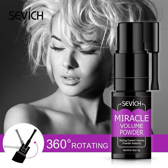 Sevich Miracle-polvo esponjoso para el cabello, captura el volumen del cabello, corte de pelo, modelado Unisex, estilismo, cabello desechable, pulverizador de polvo de secado rápido