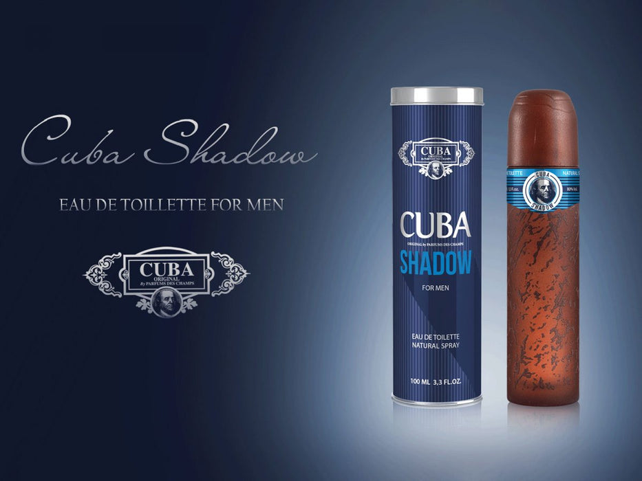 Cuba Shadow de Cuba pour hommes - Spray EDT de 3,3 oz