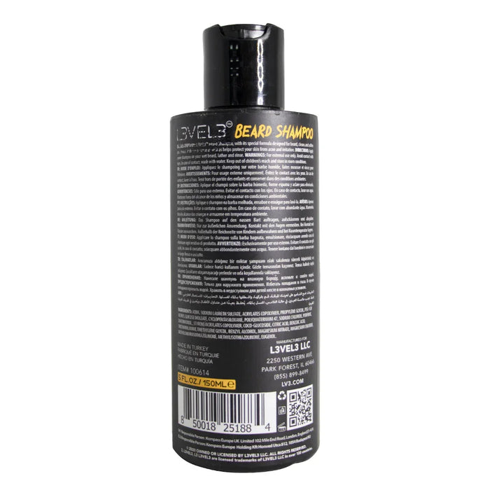 L3VEL3 Beard Shampoo 5 oz