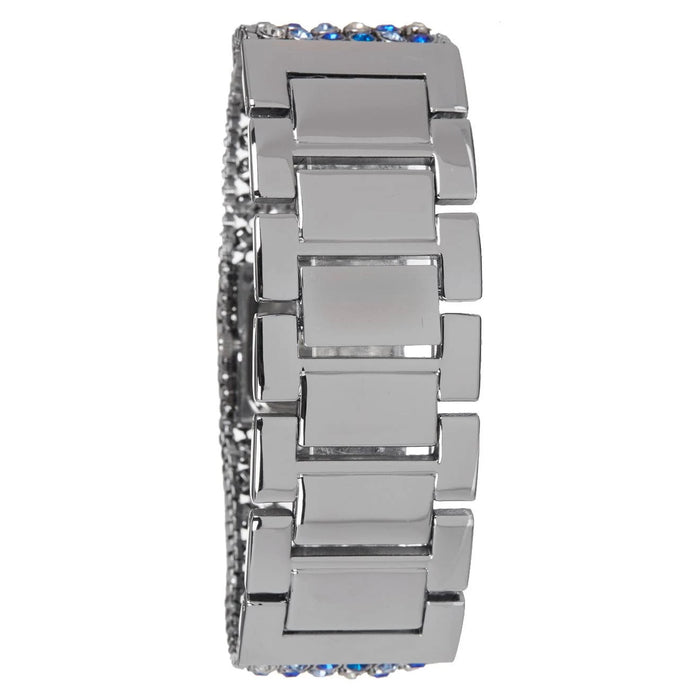 MSHMAB Marilyn - Silver/Blue Stainless Steel Bracelet Watch by Manoush for Women - 1 Pc Watch