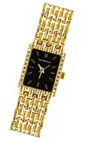 REDS25-GB Comtesse - Gold Stainless Steel Bracelet Watch by Jean Bellecour for Women - 1 Pc Watch