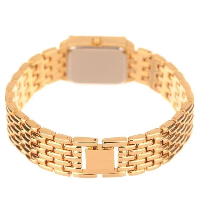 REDS25-GB Comtesse - Gold Stainless Steel Bracelet Watch by Jean Bellecour for Women - 1 Pc Watch