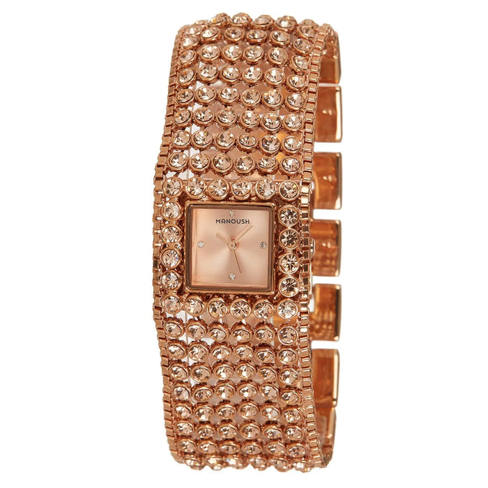 MSHMARG Marilyn - Rose Gold Stainless Steel Bracelet Watch by Manoush for Women - 1 Pc Watch