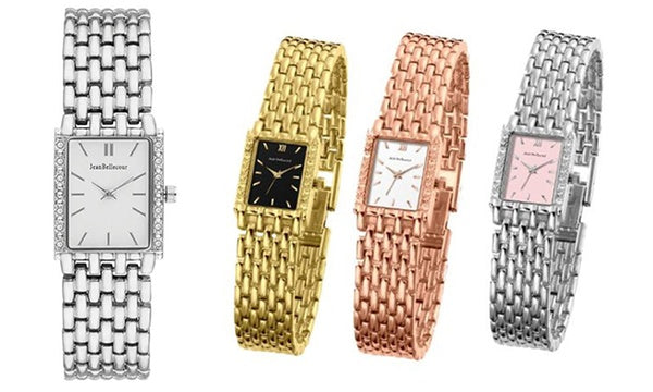 REDS25-GB Comtesse - Gold Stainless Steel Bracelet Watch by Jean Bellecour for Women - 1 Pc Watch