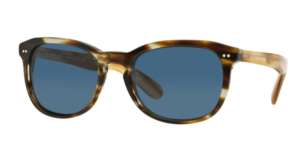 Burberry BE 4214 3551-80 - Brown Horn-Dark Blue by Burberry - 55-20-140 mm Sunglasses