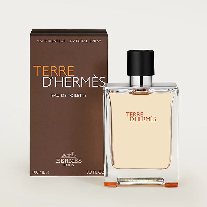 Terre DHermes by Hermes for Men - 2 Pc Gift Set 3.3oz EDT Spray, 2.7oz Hair and Body Shower Gel