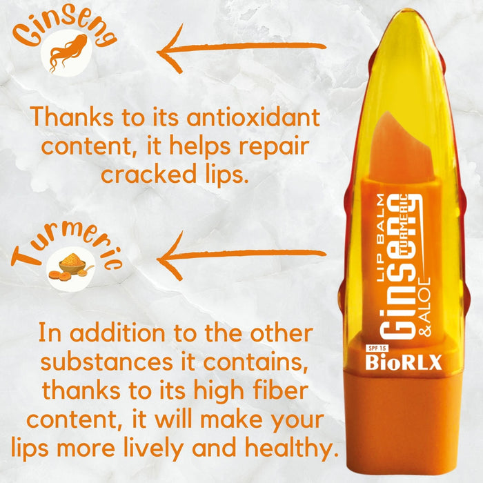 BioRLX Aloe Vera Ginseng Turmeric Lip Balm