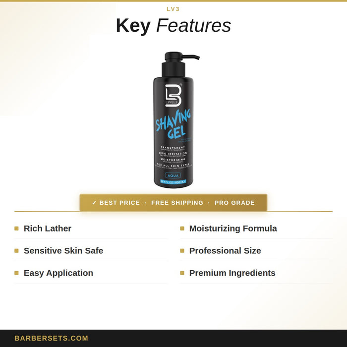 LV3 SHAVING GEL FLAME 1000ML