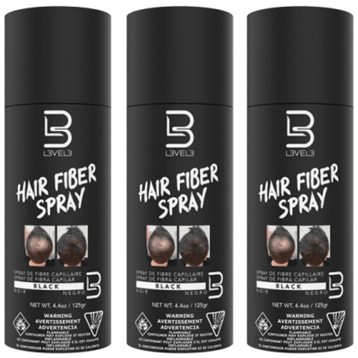 Level3 Lv3 -black Hair Fiber Spray - BarberSets