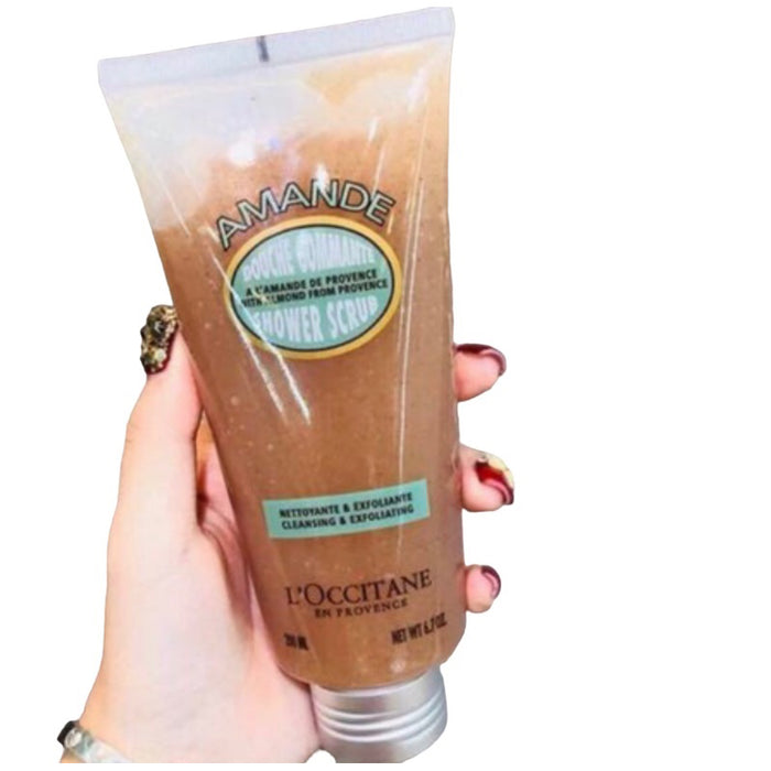 Almond Shower Scrub by LOccitane for Unisex - 6.7 oz Scrub