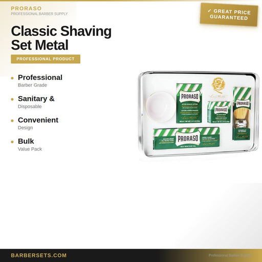 PRORASO Classic Shaving Set Metal