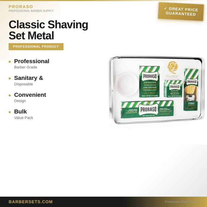 PRORASO Classic Shaving Set Metal