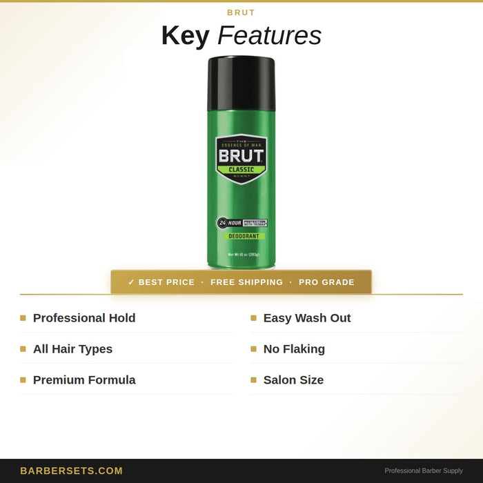 Brut Aerosol Deodorant 10 Oz