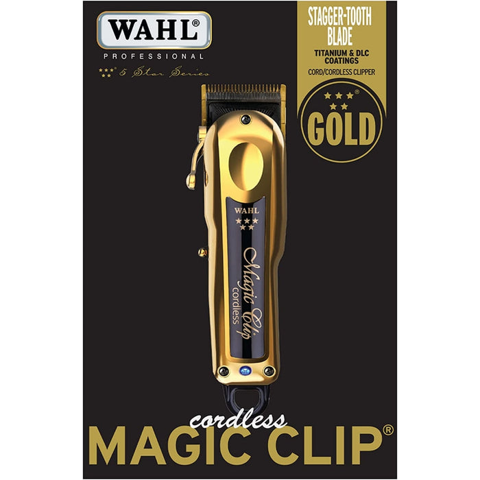 Wahl Professional 5 Star Clip mágico inalámbrico dorado Modelo No 8148-700