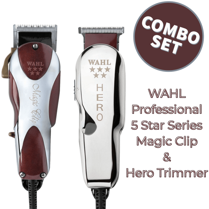 Wahl Professional 5 Star Series Magic Clip Modelo No. #8451 y Hero Trimmer Modelo No. #8991