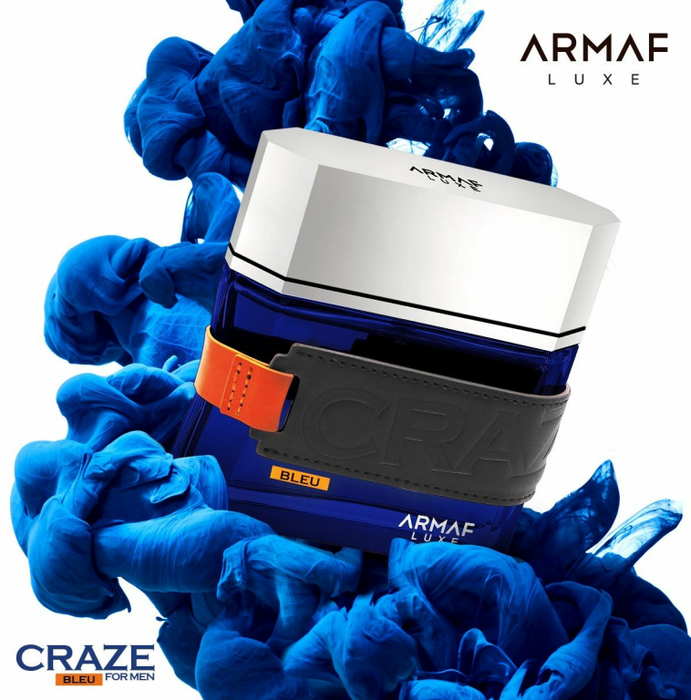 Craze Bleu de Armaf para hombres - EDP en aerosol de 3.4 oz