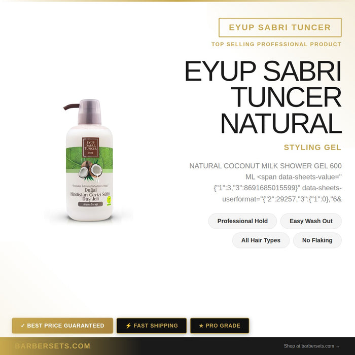 EYUP SABRI TUNCER NATURAL COCONUT MILK SHOWER GEL 600 ML NATURAL COCONUT MILK SHOWER GEL 600 ML