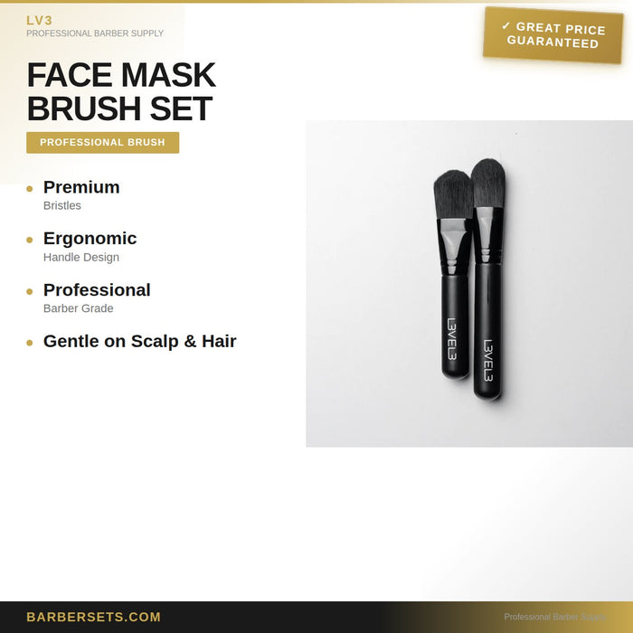LV3 2PC FACE MASK BRUSH SET