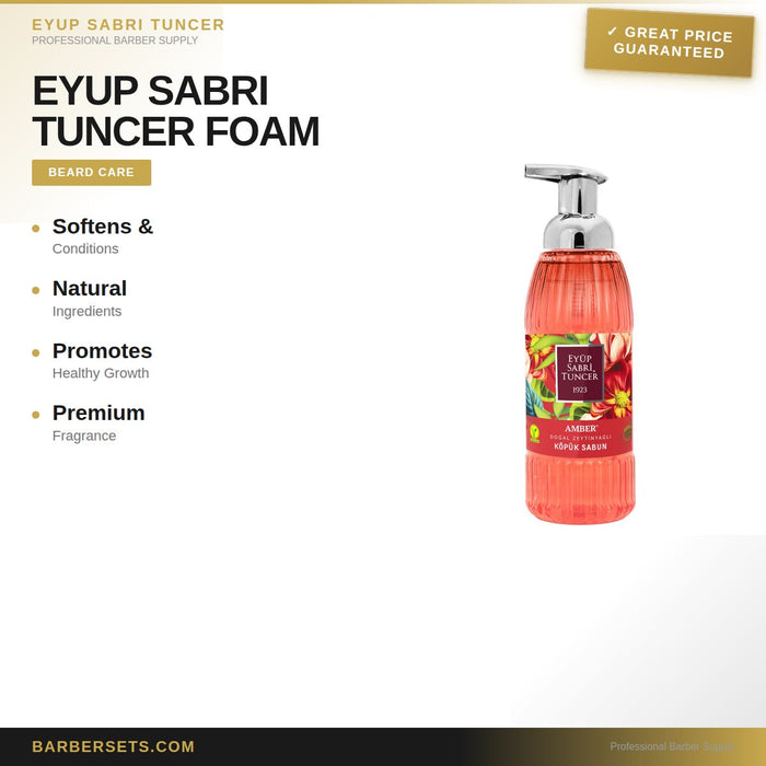 EYUP SABRI TUNCER FOAM SOAP NATURAL OLIVE OIL AMBER 500 ML  NATURAL OLIVE OIL AMBER 500 ML