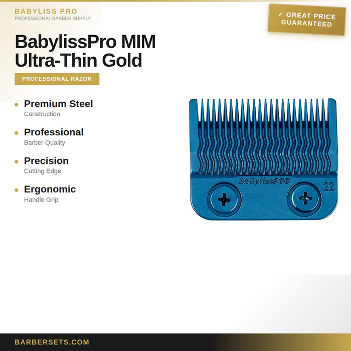 BABYLISS PRO BabylissPro MIM Ultra-Thin Gold Clipper Blade
