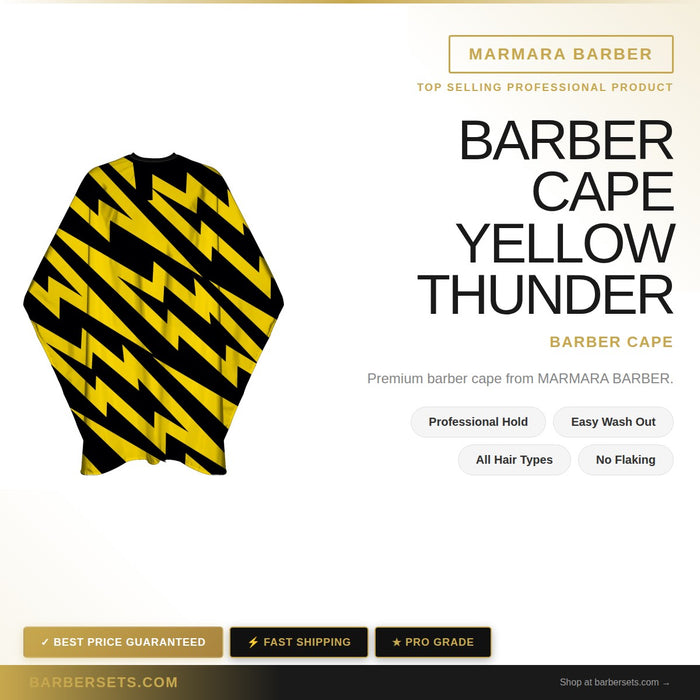 MARMARA BARBER BARBER CAPE YELLOW THUNDER