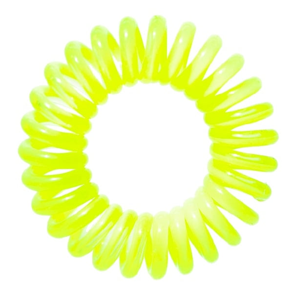 The Markless Hair Loop Set - Yolo Yellow by Goomee for Women - 4 Pc Hair Tie