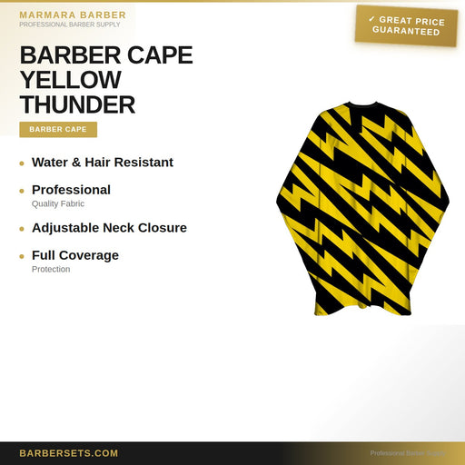 MARMARA BARBER BARBER CAPE YELLOW THUNDER
