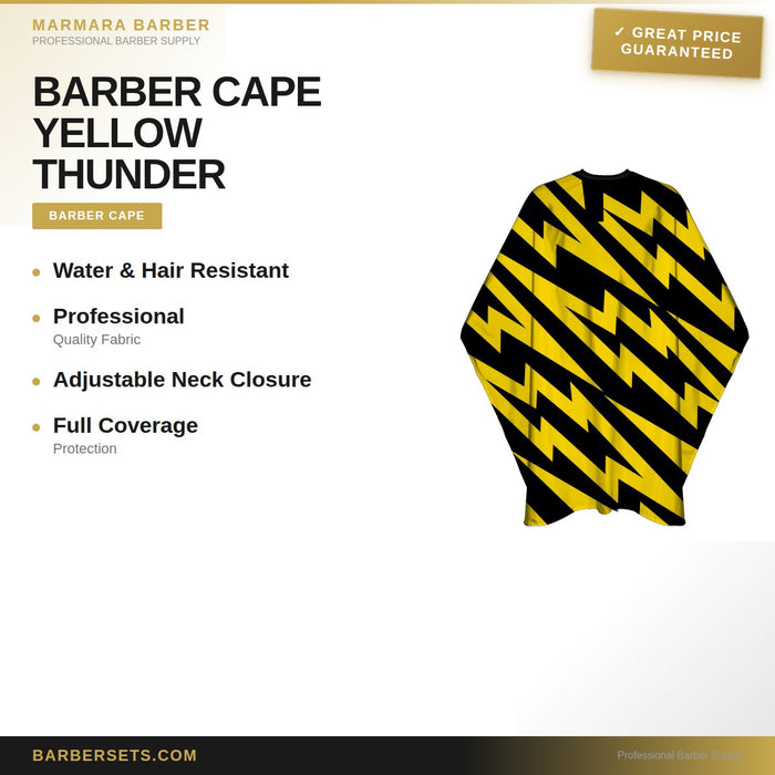 MARMARA BARBER BARBER CAPE YELLOW THUNDER