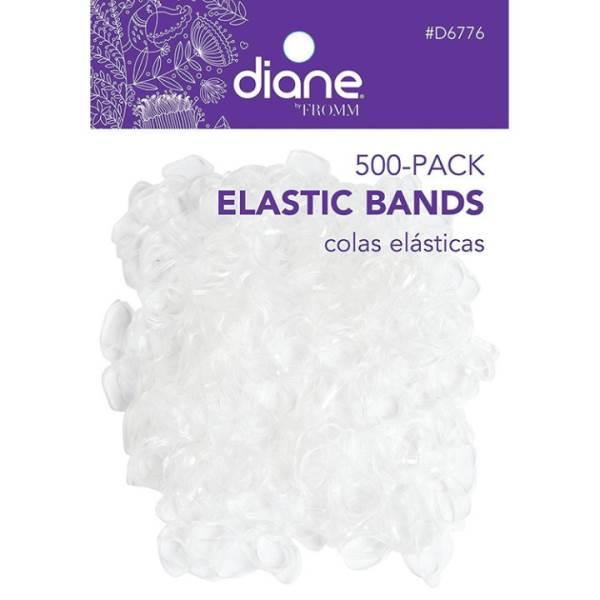 D6776 Elastic Bands Clear 500 Pack - BarberSets