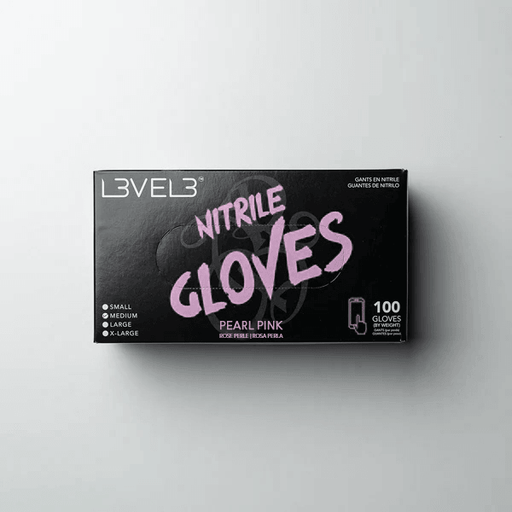 Lv3 Nitrile Gloves (100Ct) - Pink Large Large LEV-L3-GLV-PRLPINK-L - BarberSets