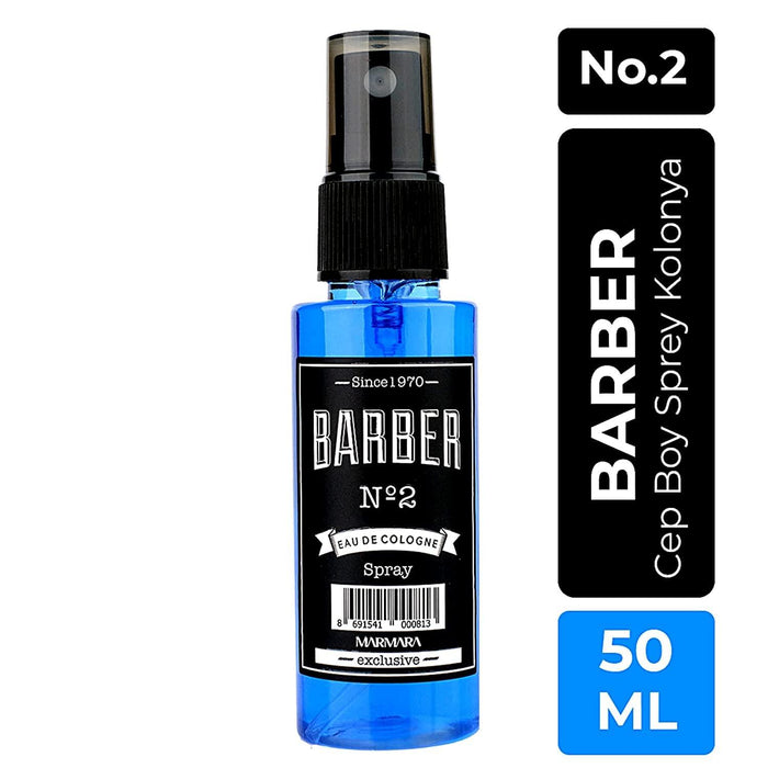 The Shave Factory Straight Edge Razor Kit (Black/Barber No2 Cologne 50ml / 100 Derby Professional Single Edge Razor Blades) - BarberSets