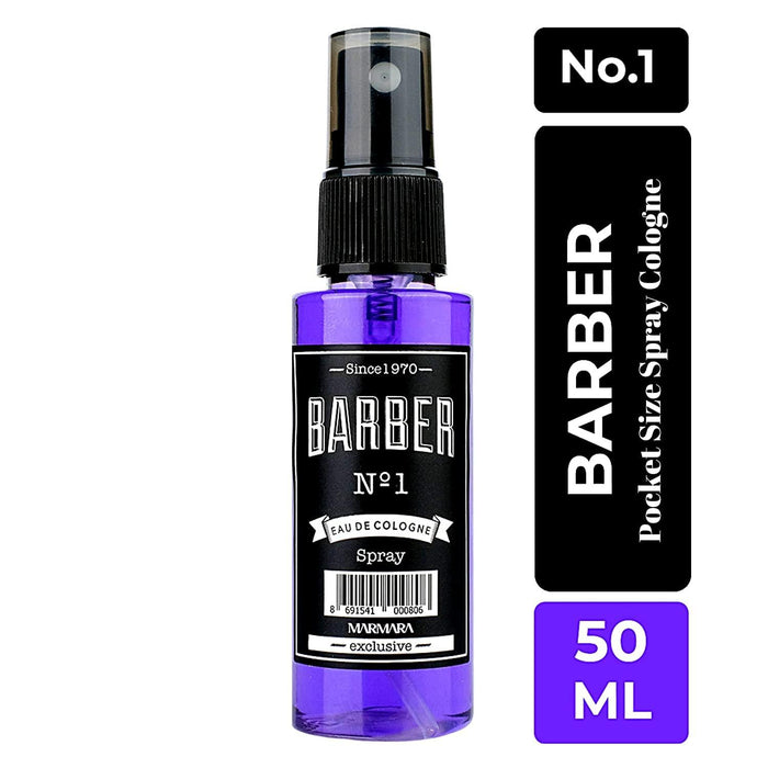 The Shave Factory Straight Edge Razor Kit (Black/Barber No1 Cologne 50ml / 100 Derby Premium Single Edge Razor Blades) - BarberSets