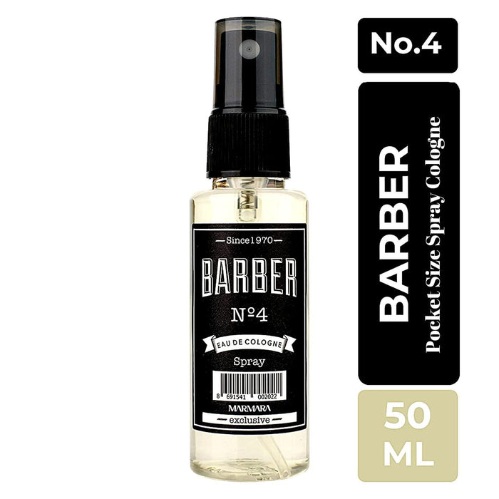 The Shave Factory Straight Edge Razor Kit (Black/Barber No4 Cologne 50ml / 100 Derby Premium Single Edge Razor Blades) - BarberSets