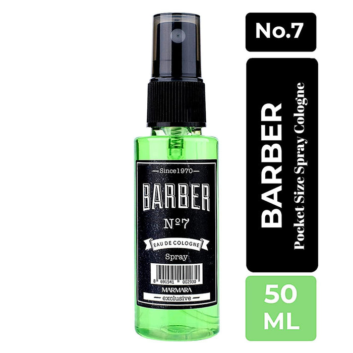 The Shave Factory Straight Edge Razor Kit (Black/Barber No7 Cologne 50ml / 100 Derby Premium Single Edge Razor Blades) - BarberSets