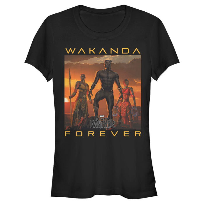 Junior's Marvel Wakanda Forever T-Shirt