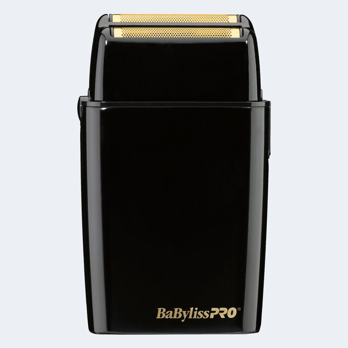 BaBylissPRO FOILFX02 Afeitadora inalámbrica de metal negra de doble hoja 