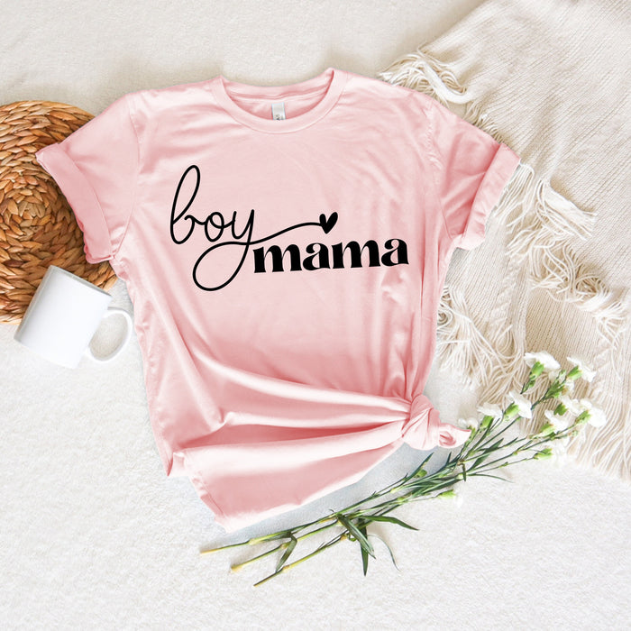 Boy Mama Heart shirt 100% Cotton T-shirt High Quality