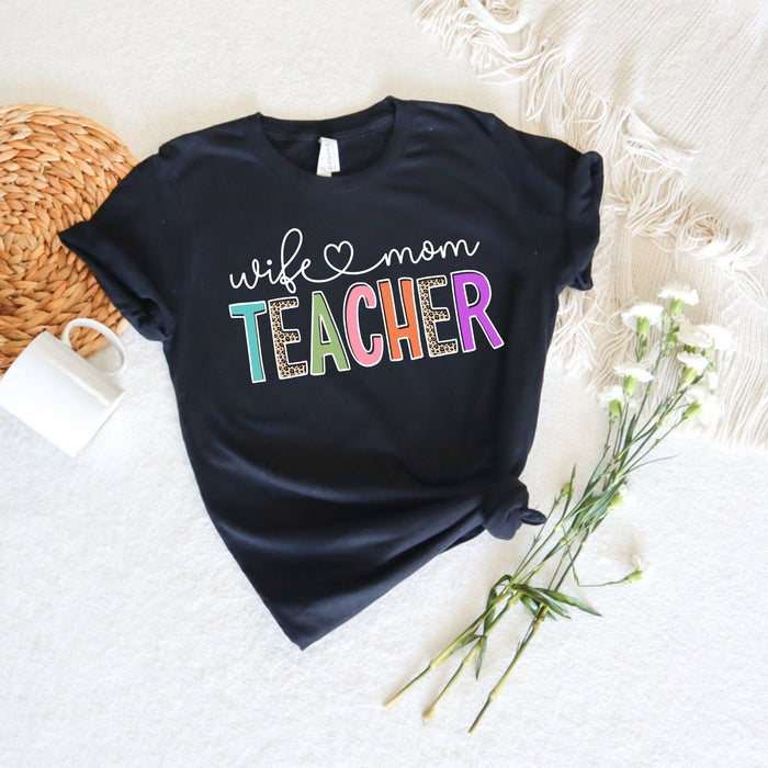 Femme maman enseignant chemise 100% coton T-shirt de haute qualité