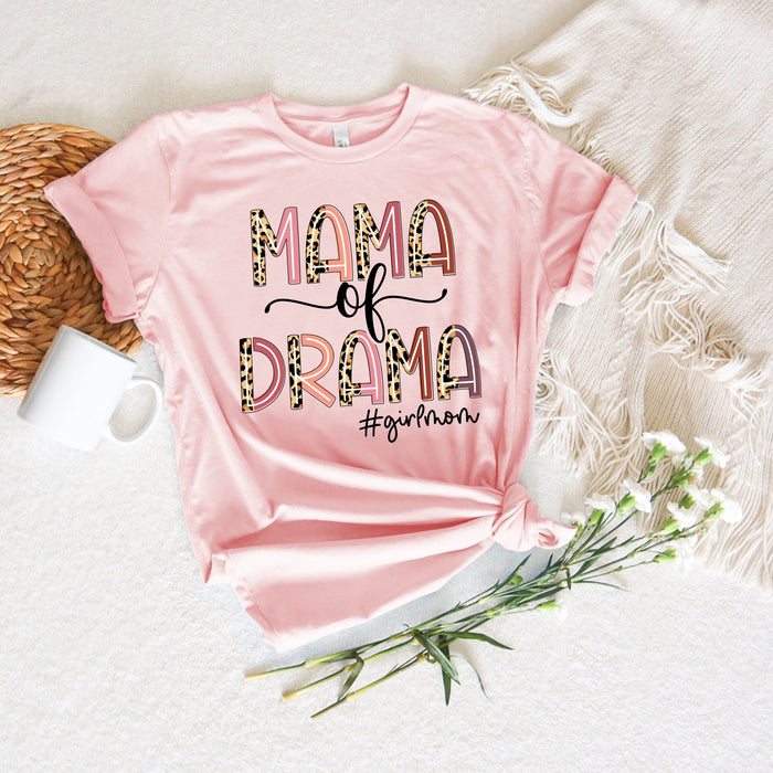 Camisa de mamá de drama, camisa de mamá niña, camisa de mamá leopardo, camisa de mamá, camisa de mamá nueva, camisa del día de las madres, mamá para ser camisa, feliz día de las madres